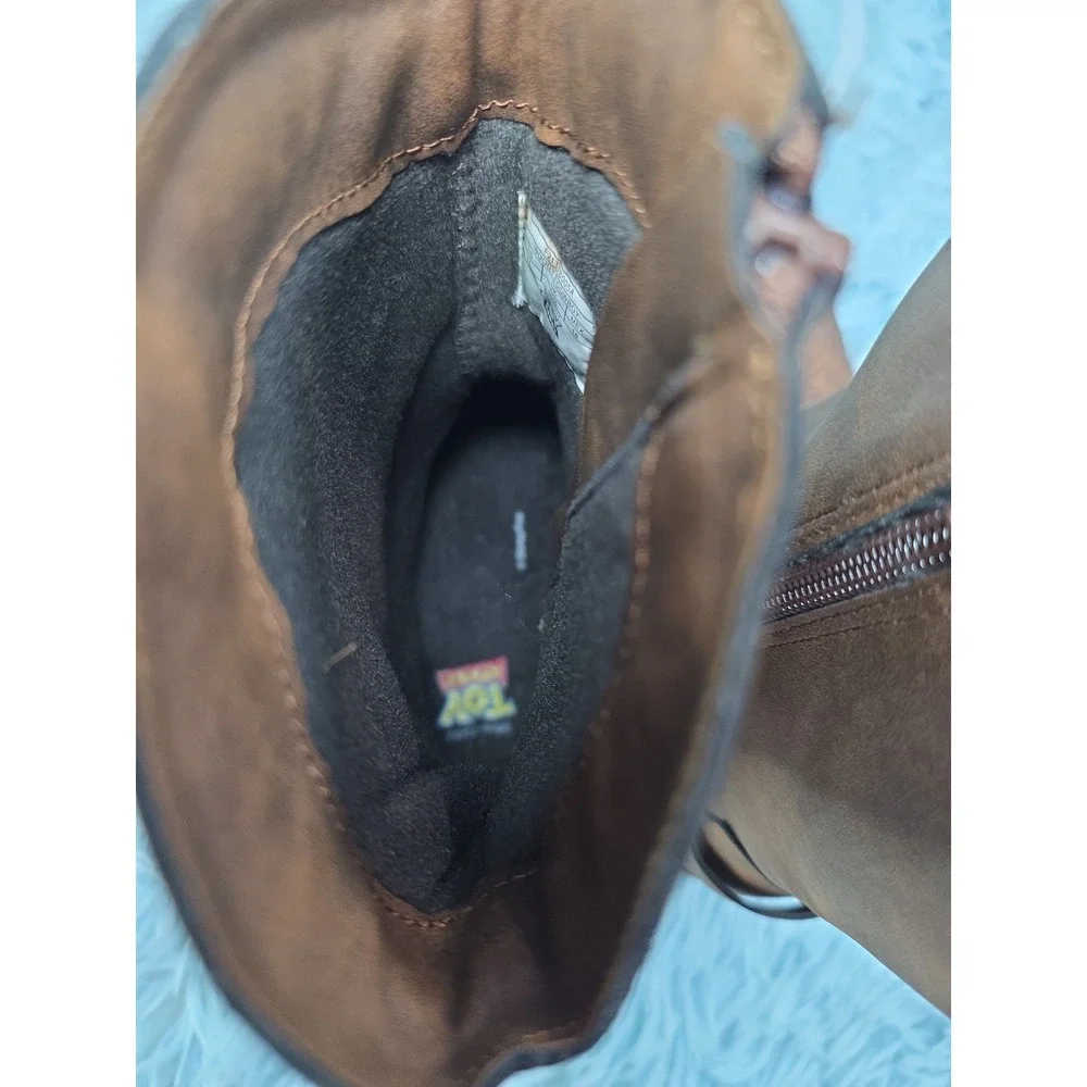 Disney Pixar Toy Story Woody Bullseye Kids Cowboy Boots Size 11 Brown Western